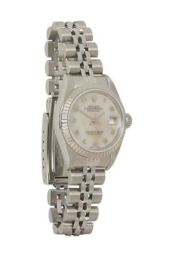 Rolex, Pre-Loved White Stainless Steel Mother of Pearl Datejust 79174 26mm, White