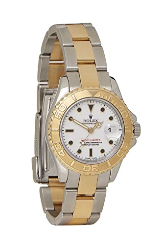 Rolex, Pre-Loved Stainless Steel & 18K Yellow Gold Yacht-Master 69623 29mm, White