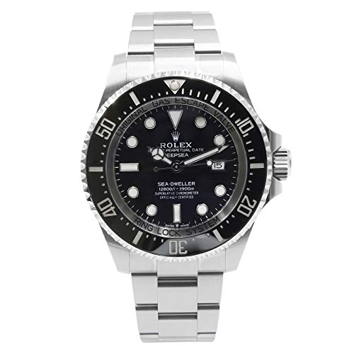 Rolex Deepsea Black Dial Automatic Men's Stainless Steel Oyster Watch 126660BKSO