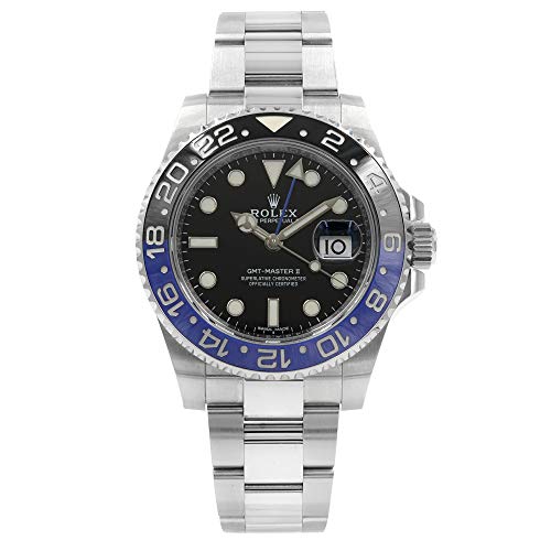 Rolex GMT Master II Black Dial Stainless Steel Mens Watch 116710 BLNR