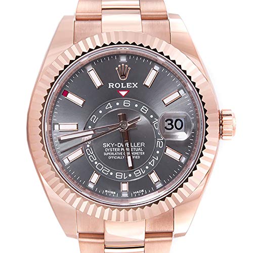 Rolex Sky Dweller Sundust Dial 18kt Everose Gold Mens Watch 326935