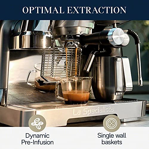 De'Longhi EC9665M La Specialista Maestro Espresso Machine, Stainless Steel, Silver,Black