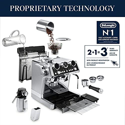 De'Longhi EC9665M La Specialista Maestro Espresso Machine, Stainless Steel, Silver,Black