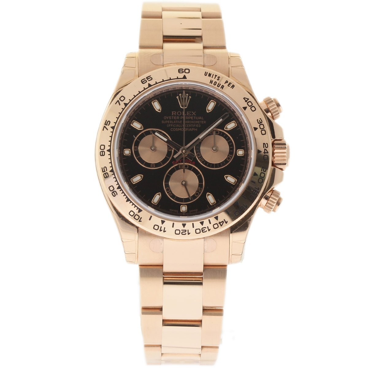 Rolex New Daytona 116505 Everose Gold Black 2019 Box/Paper/5YrWarranty #RL154 For Men