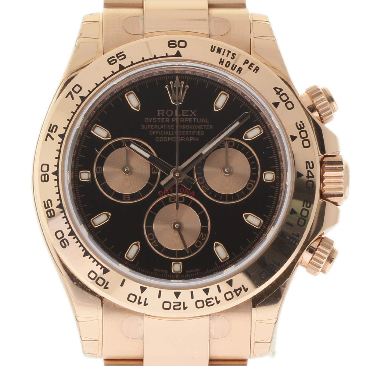 Rolex New Daytona 116505 Everose Gold Black 2019 Box/Paper/5YrWarranty #RL154 For Men