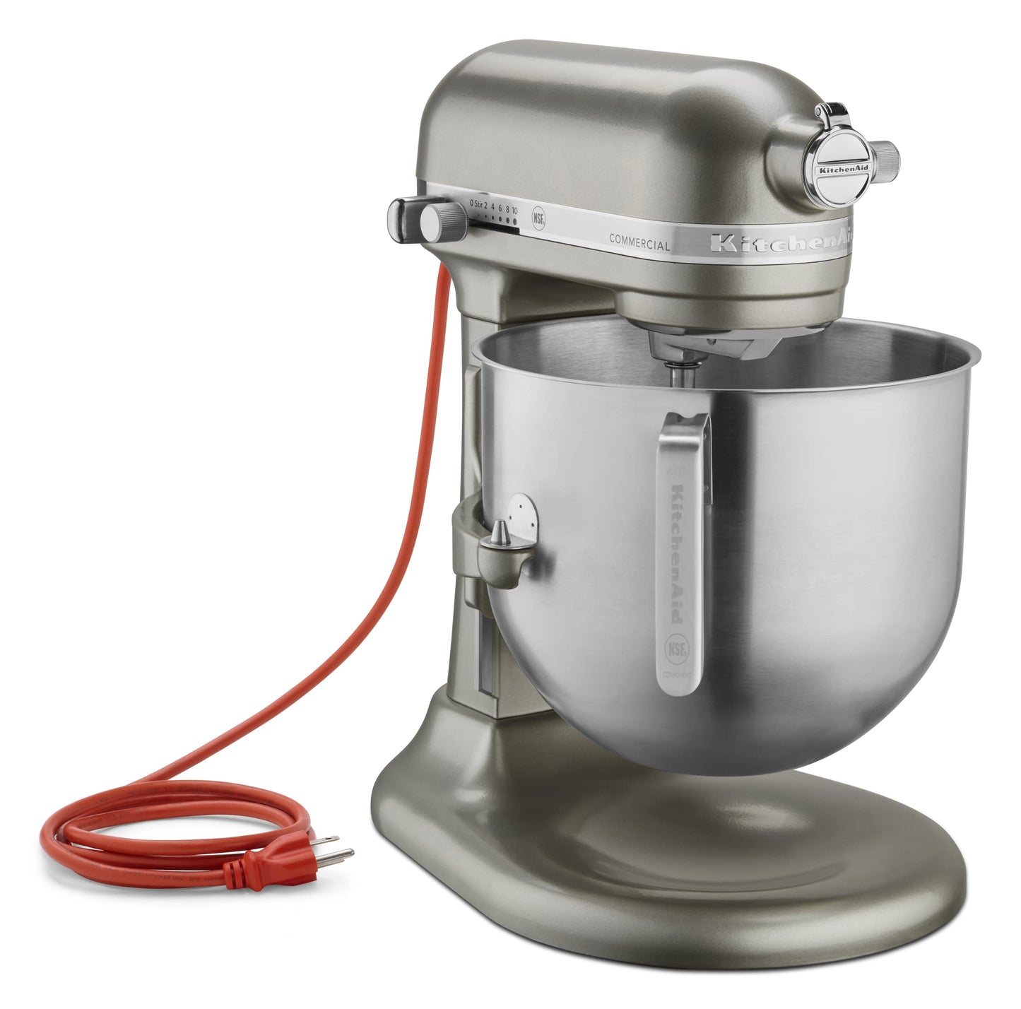 KitchenAid KSM8990CU 8-Quart Commercial Countertop Mixer, 10-Speed, Gear-Driven, Contour Silver