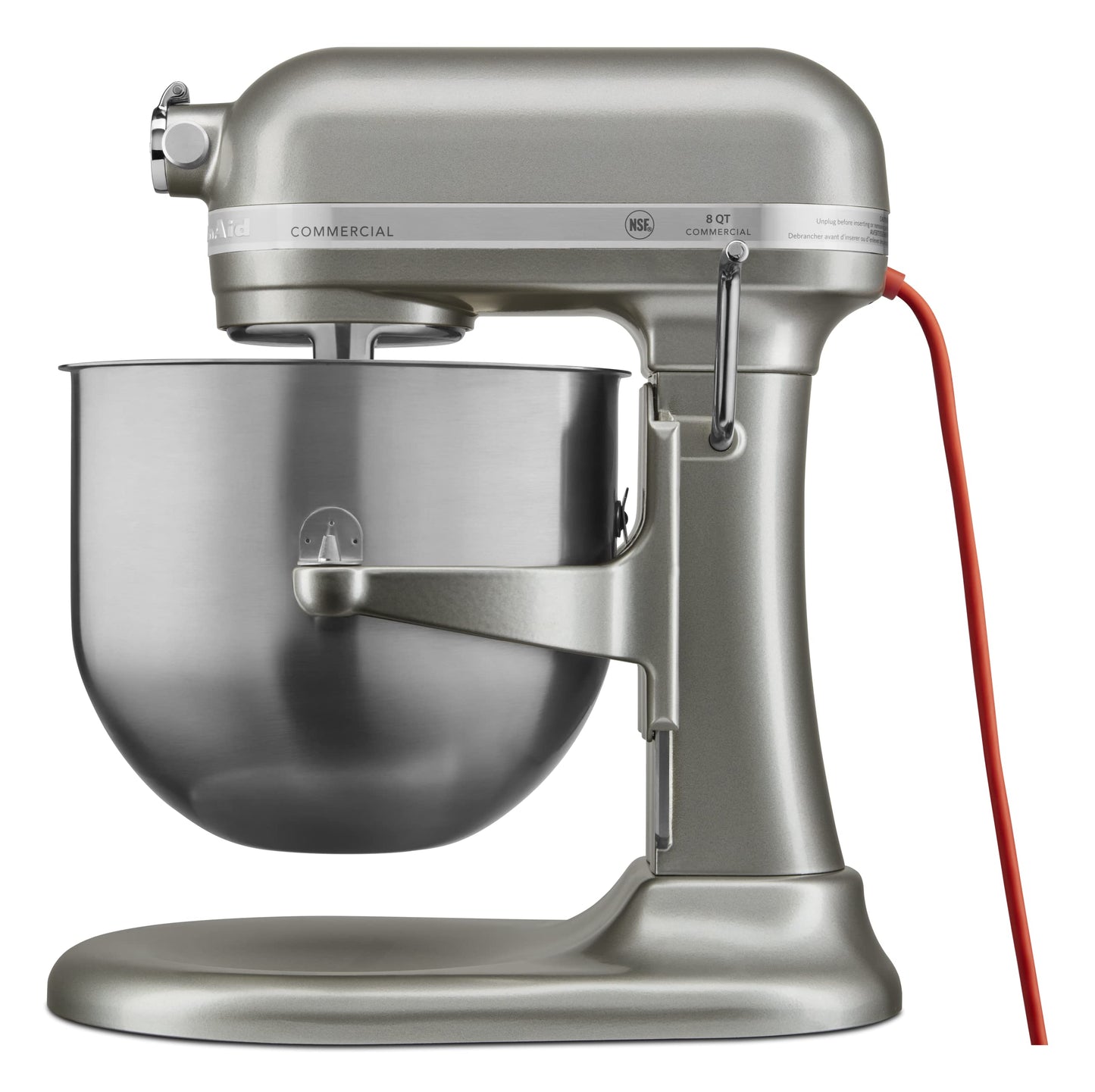 KitchenAid KSM8990CU 8-Quart Commercial Countertop Mixer, 10-Speed, Gear-Driven, Contour Silver