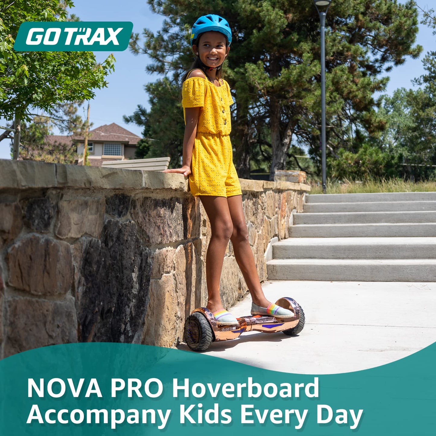 Gotrax NOVA PRO Hoverboard with LED 6.5" Offroad Tires, Music Speaker and 6.2mph & 5 Miles, UL2272 Certified, Dual 200W Motor and 93.6Wh Battery All Terrain Self Balancing Scooters for Kids Adults(Silver)